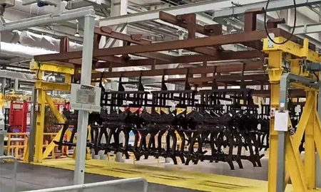 Transfer to unloading stations
